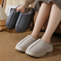 Chaussons Nuages Doux et Chauds Automne-Hiver Personnalisables pour Intérieur, Semelle Extérieure en PVC Antidérapante, Confortables, Nouveau Design pour Hommes et Femmes