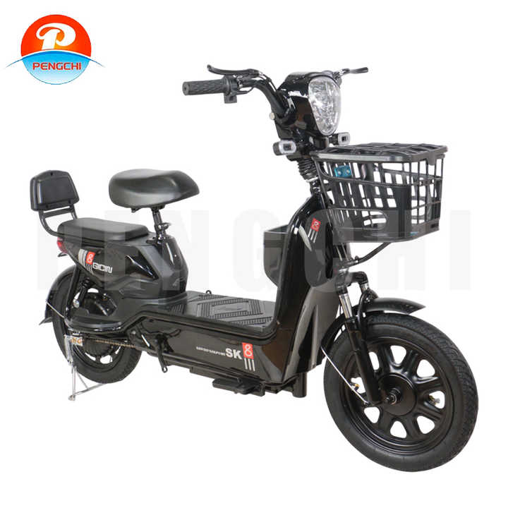 New Red Electric Bike with Anti-theft Lock Bicycle City Easy to Ride ...