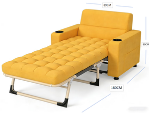 Nuevo Diseño Personalizable para el Hogar, Oficina o Refugio, con Respaldo Ajustable, Cama Extraíble, Sofá Cama Plegable - Product Image 2