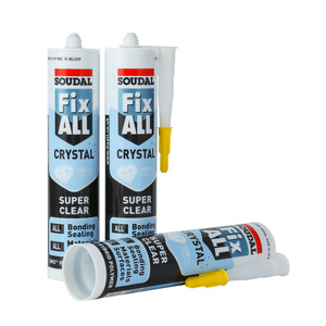 Sellador de <span class=keywords><strong>Silicona</strong></span> de Alta Elasticidad <span class=keywords><strong>Soudal</strong></span> Crystal - Product Image 2