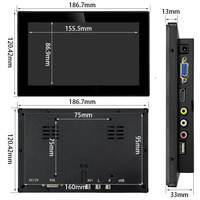 Moniteur à écran tactile capacitif étanche de petite taille 7 8 10 10.1 11.6 Moniteur tactile LCD 12 pouces