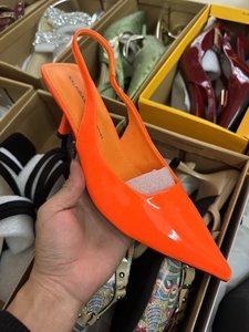 <span class=keywords><strong>Sandalias</strong></span> de Tacón Alto Aguja para Mujer con Talón Descubierto y Hebilla Cuadrada, Zapatos Sexy de Charol Finos, Venta al por Mayor Mixta - Product Image 4