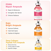 Ampoule Intensive au Collagène et Peptides d'Or pour un Lifting Profond, Restauration de l'Éclat de la Peau, Lissage des Rides Fines, Soin Visage 40ml avec Logo Personnalisé