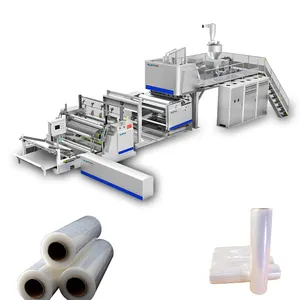 Fully Automatic PE Stretch Film Making Machine 3 Extruder 2000mm Co Extrusion Machine can make cling film