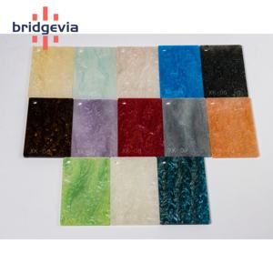 Feuille d'acrylique coulée, motif marbre nacré, taille et épaisseur personnalisées avec service de découpe pour enseignes LED et écrans rétroéclairés - Product Image 1