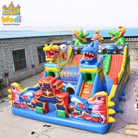 WODI - Casa de Brinco Inflable de PVC de Grado Comercial de 0,55 mm, Castillo Inflable para Niños y Adultos, Lona de PVC WODI Plato