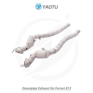 Collecteurs d'échappement en acier inoxydable haute performance YT avec catalyseur à trois voies et haut débit, adaptés à la Ferrari 812 - Product Image 4