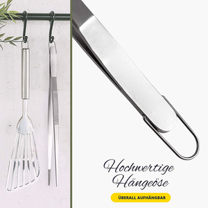 <span class=keywords><strong>Pinzas</strong></span> de chef de cocina OEM, <span class=keywords><strong>pinzas</strong></span> de acero inoxidable de 35cm <span class=keywords><strong>para</strong></span> cocinar grillos, <span class=keywords><strong>pinzas</strong></span> de cocina <span class=keywords><strong>para</strong></span> hornear con lazo colgante - Product Image 2