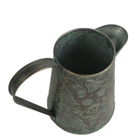Nouvelle Jarre à Fleurs en Métal Galvanisé Style Ferme, Motif Vintage Bronze de Noël, Durable, pour Jardin et Décoration Intérieure, Cadeau 2022