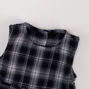 Vestito a Quadri per Bambina, Nuovo Arrivo Autunno 2025, Stile <span class=keywords><strong>Chic</strong></span>, Abito con Gilet per Bambine - Product Image 5