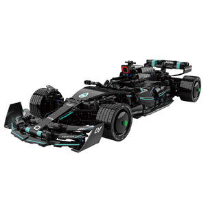 F1 Racing Car Building Block Model 800+ Pieces Plastic 2-Piece for Teenagers 8-13 Years Old <b>Educational</b> <b>Toy</b> Set - Product Image 1