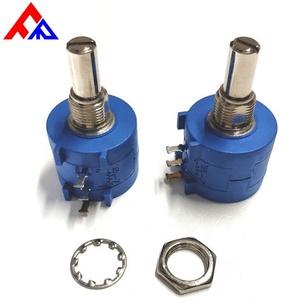 Potenciómetro de Precisión Bobinado con Cable Fanrui FR3590S-2-B502 de 10 Voltios y 10K con Ajuste Superior y Eje de Acero Inoxidable - Product Image 6