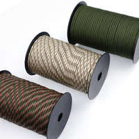 Paracorde 4 mm 9 Brins pour Corde d'Escalade et de Camping, Bobines de 100 m Corde en Nylon Paracorde Tactique 550