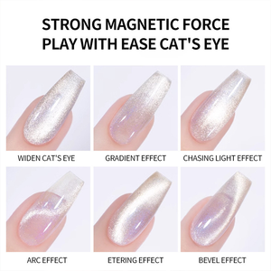 Aimant cylindrique à forte puissance magnétique, outil adhésif pour vernis à ongles effet œil de chat, spécifique aux salons de manucure - Product Image 4