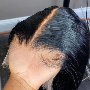 Tóc Nối Thẳng Lớp Biểu Bì Phía Trước Ren Trong Suốt Tóc Thật Tóc Giả Tóc Thật Ren Phía Trước 360 Tóc Thật - Product Image 1