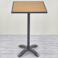 LL NEW Table de bar d'hôtel commerciale moderne Métal Aluminium Imperméable Durable Facile à nettoyer Utilisation en extérieur