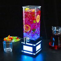 Nouvelle Tour à Bière Personnalisée Populaire de Haute Qualité – Distributeur de Jus Lumineux, Baril de Refroidissement pour Jus, Distributeurs de Jus, Tour à Vin LED