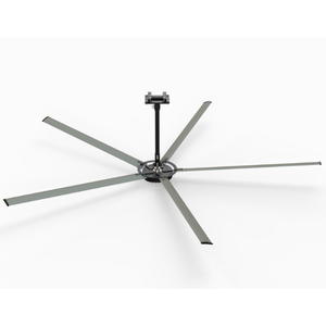 Ventiladores HVLS de alta velocidad y bajo volumen (de 8 a 27 pies) con motor de CA de alta potencia y construcción metálica, los más vendidos, para uso comercial e industrial. - Product Image 1