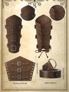 Ensemble <span class=keywords><strong>de</strong></span> costume Renaissance pour homme, chemise <span class=keywords><strong>de</strong></span> pirate médiévale, pantalon à bas resserrés, ceinture viking, accessoires, <span class=keywords><strong>tenue</strong></span> <span class=keywords><strong>de</strong></span> cosplay d'Halloween - Product Image 2