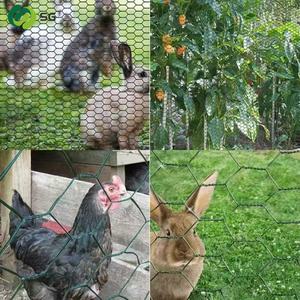 Kesme işleme hizmeti ile özelleştirilebilir <span class=keywords><strong>PVC</strong></span> altıgen kanatlı ev zinciri bağlantı örgü kafes - Product Image 3