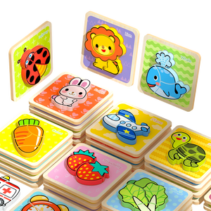 Nuovo caldo <span class=keywords><strong>Montessori</strong></span> in legno di più stili cartone animato avanzato bambino educazione precoce puzzle di apprendimento giocattoli per bambini ragazzi ragazze - Product Image 1
