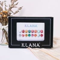 KLANA Kit de vernis gel œil de chat aux couleurs riches, gel magnétique pour nail art, pour salon et DIY, vernis gel UV LED à retirer par trempage, 8 couleurs au total