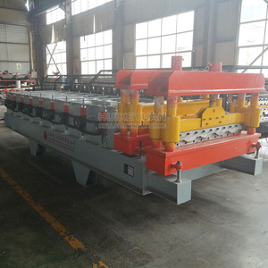 CE規格ガラス張りタイル金属製造ロールシート屋根材ロール成形機 - Product Image 4
