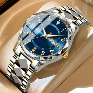 นาฬิกาควอตซ์เรืองแสงกันน้ำสำหรับผู้ชายหรูหราใหม่ - Product Image 2