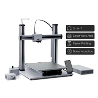 Imprimante 3D FDM de bureau Snapmaker A350T 3-en-1 avec graveur laser et module de fraisage CNC, nivellement automatique du plateau, connexion Wi-Fi