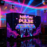 Pantalla LED Portátil P1.86 P2 P2.5, Adecuada para Cabinas de DJ con Ruedas, Ideal para Fiestas, Eventos, Escenarios, Bares, etc.