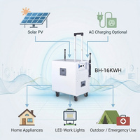 BH-16KWH Sistema de Almacenamiento de Energía Solar Todo en Uno, Batería LiFePO4 de 51.2v 15kwh 314ah, Generador Solar para el Hogar