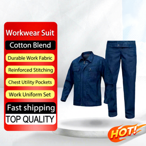 Pantalones de Trabajo de Mezclilla para Hombre AmpsafeX, Personalizados al por Mayor, Duraderos, de Seguridad, Corte Regular, con Protección y Costuras Soldadas - Product Image 1