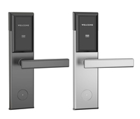 Serrure de porte d'hôtel en acier inoxydable T57 ou M1, serrures de porte électroniques pour hôtel et appartement