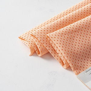 Tùy Chỉnh <span class=keywords><strong>Polyester</strong></span> Thể Thao Dệt Kim Lưới Vải Nhanh Chóng Làm Khô Cotton Thoáng Khí Cảm Thấy Một Mặt Túi Đồng Bằng Nhuộm Căng Vải - Product Image 6