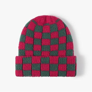Gorros de Invierno Tipo Beanie, Unisex, para Cabezas Grandes, con Diseño a Cuadros, Impermeables, Color Caqui, con Capucha, de Mezclilla - Product Image 2