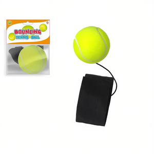 <b>Bouncing</b> Tennis <b>Ball</b> With Wrist Strap For Training Practice 6 Cm Diameter - Product Image 2