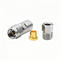 Connecteur coaxial RF à ondes millimétriques 2.92-J-3507, prise mâle 2.92mm pour câble 3507 DC-40GHz en stock