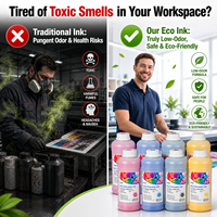 Encre éco-solvant inodore en gros de 1000 ml, encre d'impression numérique de haute qualité compatible avec les têtes d'impression DX5 DX7 XP600 I3200