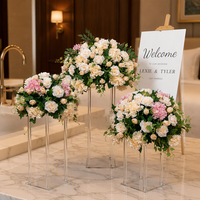 Boules de fleurs artificielles en soie rose, centres de table décoratifs modernes de haute qualité pour mariages et événements, personnalisables en gros