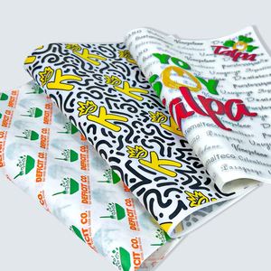 Waterproof Greaseproof Nonstick Food Grade Wrapping <b>Gift</b> Packaging Custom Size Wax Coated Paper Sheets - Product Image 4