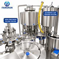 Machine de remplissage automatique industrielle monobloc 3 en 1 pour rinçage, remplissage et bouchage de liquides, eau minérale pure et boissons