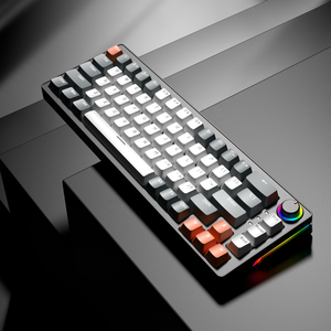 Clavier mécanique pour jeux sur ordinateur sans fil 2,4 G à 68 touches avec remplacement à chaud et coussin en silicone - Product Image 1