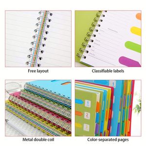 Hot Selling Products A5 /B5 Eco Friendly Durable 120 Sheet <b>Spiral</b> Diary Office Colorful <b>Notebook</b> - Product Image 3