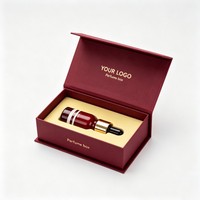Boîte à parfum en velours de luxe personnalisée, emballage cosmétique en matériau recyclé pour huile essentielle et sérum, boîte en carton écologique