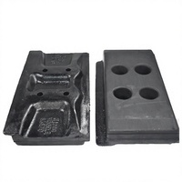 Nouvelles patins de chenilles en caoutchouc pour finisseur d'asphalte ABG Dynapac Bomag 2046286/14255285, pour usage en trémie d'équipement de construction, certifiés haute qualité