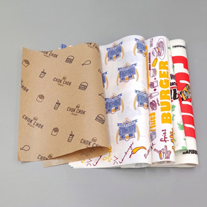 Recyclable Factory Price Food <b>Wrapping</b> <b>Paper</b> Custom Pizza <b>Burger</b> Sandwich <b>Wrapping</b> <b>Paper</b> Oil Proof Custom Printing <b>Paper</b> - Product Image 1
