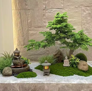 Grande composition végétale artificielle pour intérieur, style célébrité d'Internet, avec arbre fleuri et paysage, pour <span class=keywords><strong>sous</strong></span> les escaliers - Product Image 4