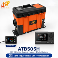 Artık Yüksek Sesli Pompa Tipi Dizel Hava Isıtıcısı Yok 5KW Hepsi Bir Arada Ultra Sessiz 12V 24V Kamyon Karavan için