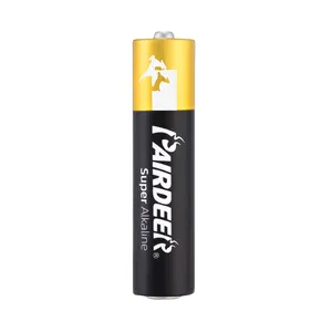 Pairdeer 1.5V aaa am4 LR03 AAA الزنك المنغنيز السوبر رقم 7 بطارية جافة قلوية ل المشاعل