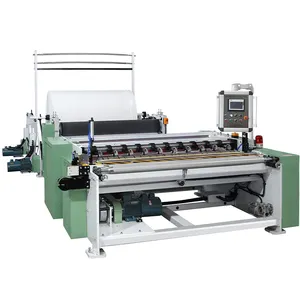 Mesin pelinting dan penggulung jalur produksi kertas gulung Jumbo otomatis untuk membuat kertas gulung Jumbo mesin khusus